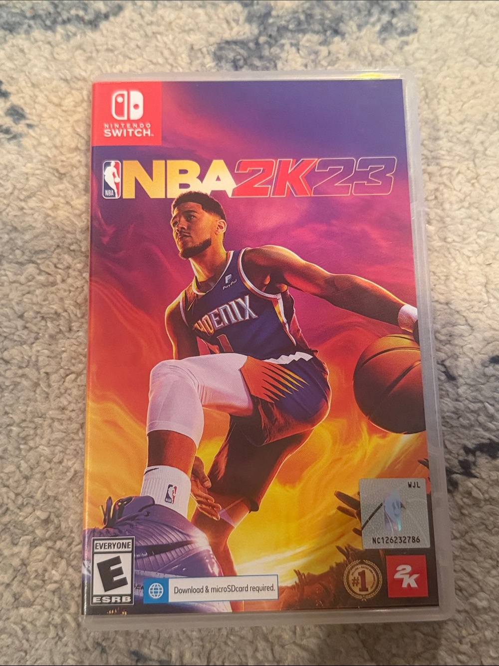 NBA 2K23 Nintendo Switch Game - Phoenix Suns Art (Purple/Orange)